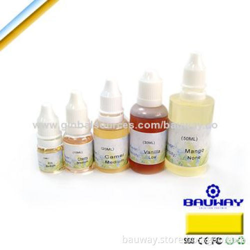 Bauway Electronic Cigarette E-liquid/E Juice for Cartomizer, Atomizers, 10/20/30/50mL Capacity